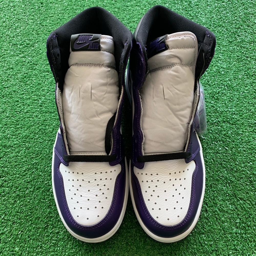 -Edm- 🟣Air Jordan 1 High ‘Court Purple’ (Sz 9.5) - Picture 3 of 10